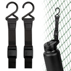 Linkidea 2 Pack Fence Hooks for Waterbottle, Compatible with Stanley, Nalgene, IRON FLASK with Handle Bottle & Tumbler, S Shaped Hook Hanger Magnetic Buckle for Outdoor Sports Camping