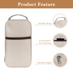 Linkidea Food Jar Insulated Bag, Tote Bag with Pocket Portable Jar Bag for Office Work Outdoor Picnic, Compatible with THERMOS 24 oz lazycozy, Bidakid (Beige)