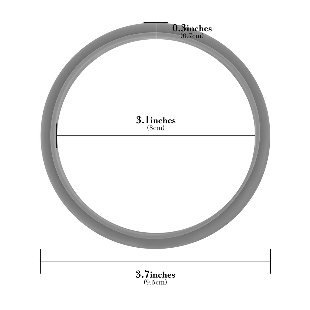 Linkidea 6 Pcs Blender Replacement Parts, Silicone Gasket Exact Fit Lid with Changing Tool, Compatible with NutriBullet Blenders 600W/900W (Grey)