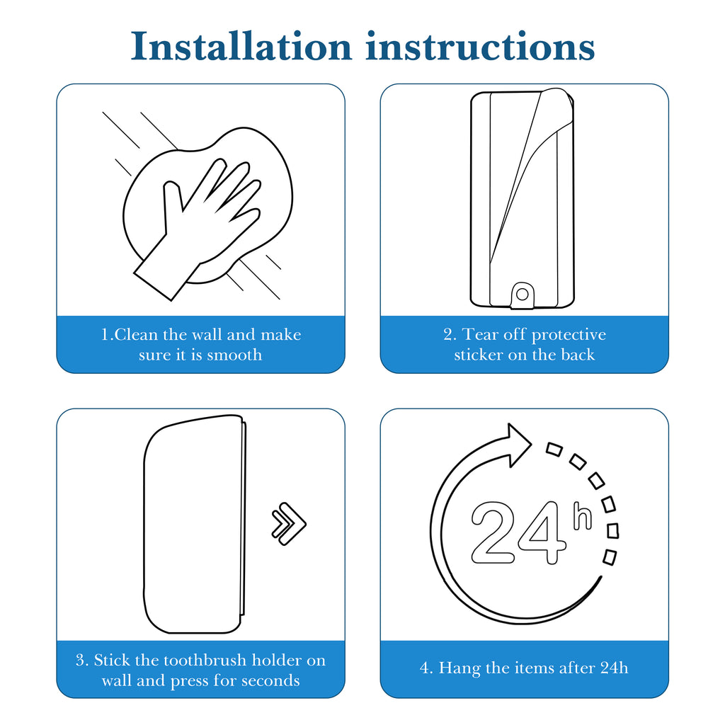 Linkidea Wall Mount Electric Toothbrush Holder, Plastic Power Toothbrush Hanger, Self Adhesive Organizer Compatible with Oral-B iO Series, Philip Sonicare ProtectiveClean (White)