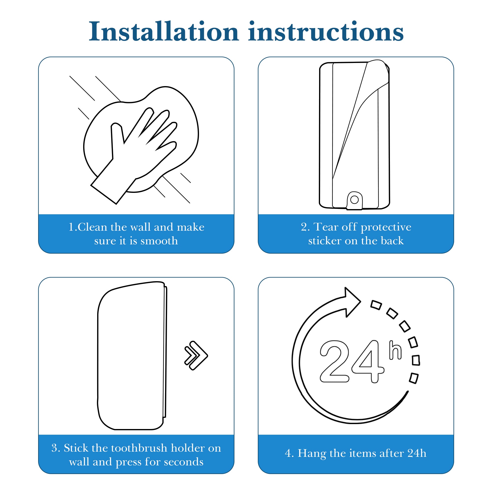 Linkidea Wall Mount Electric Toothbrush Holder, Plastic Power Toothbrush Hanger, Self Adhesive Organizer Compatible with Oral-B iO Series, Philip Sonicare ProtectiveClean (White)
