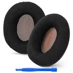 Linkidea Ear Pads for Sennheiser Momentum On-Ear, Momentum 2.0 On-Ear, HD1 On-Ear Headphones, Replacement Ear Cushions (Velour / Black)