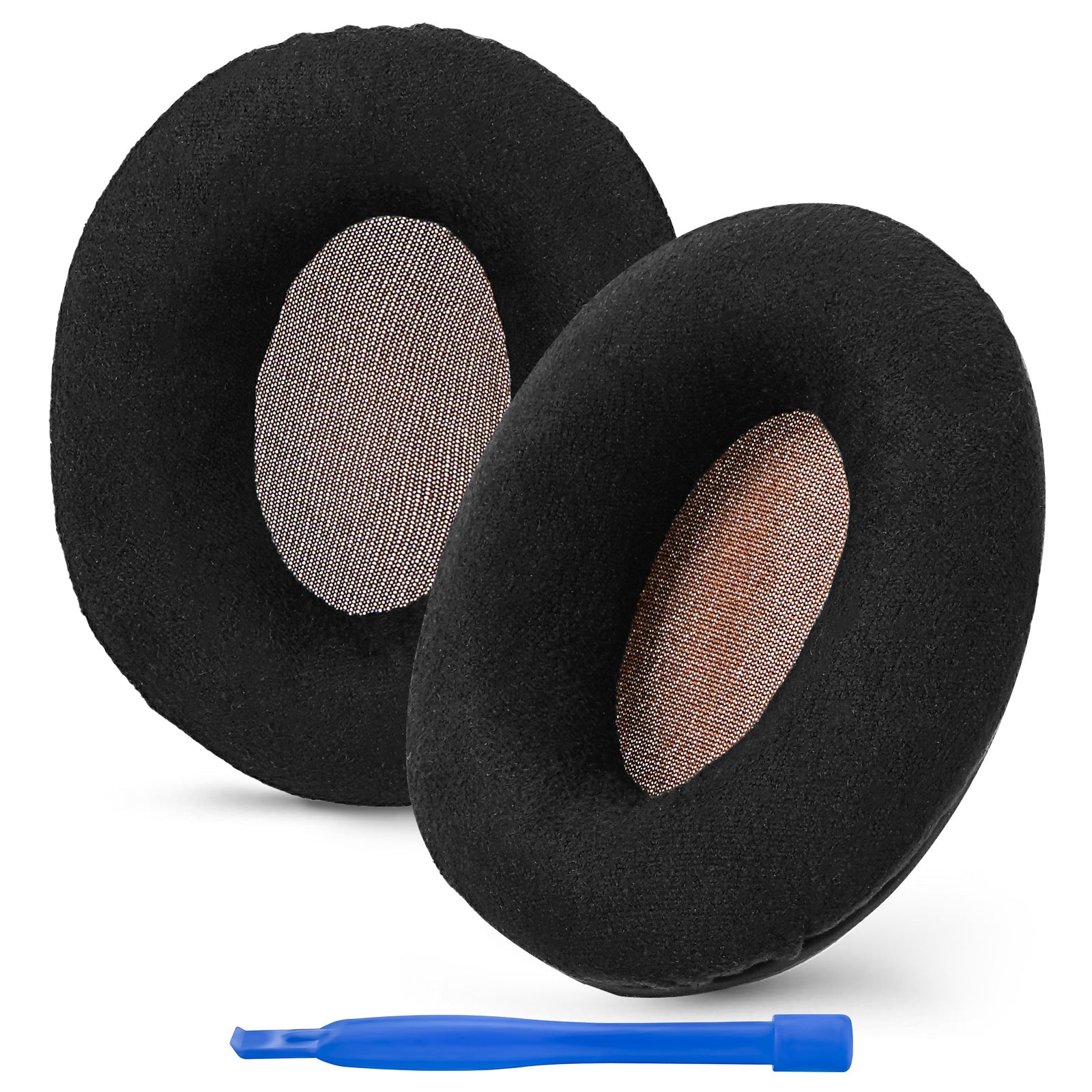 Linkidea Ear Pads for Sennheiser Momentum On-Ear, Momentum 2.0 On-Ear, HD1 On-Ear Headphones, Replacement Ear Cushions (Velour / Black)