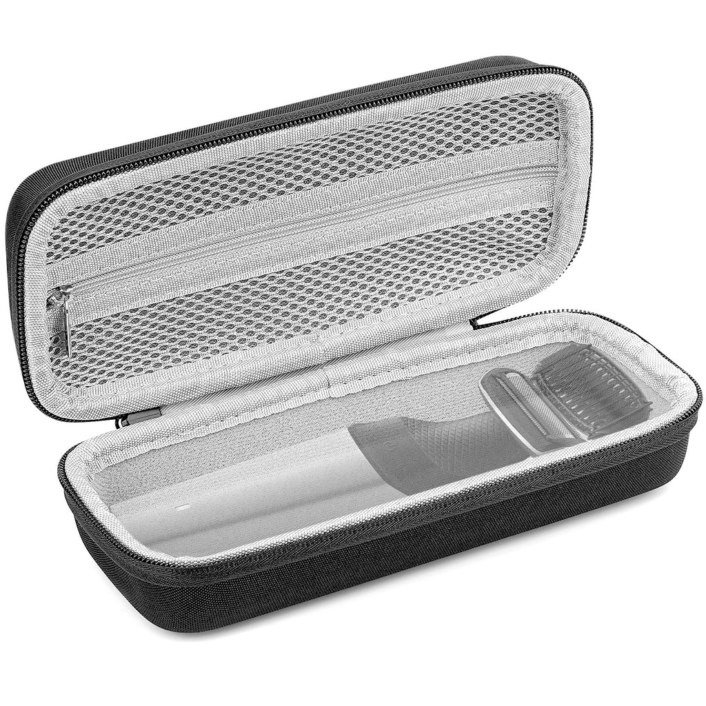 Linkidea Multi-Groomer Travel Case Compatible with Panasonic Bodygroom ER-GB42-K, ER-GC63-H, ER-SB40-K, Beard Trimmer Accessories Organizer, Portable Storage Bag (Black)