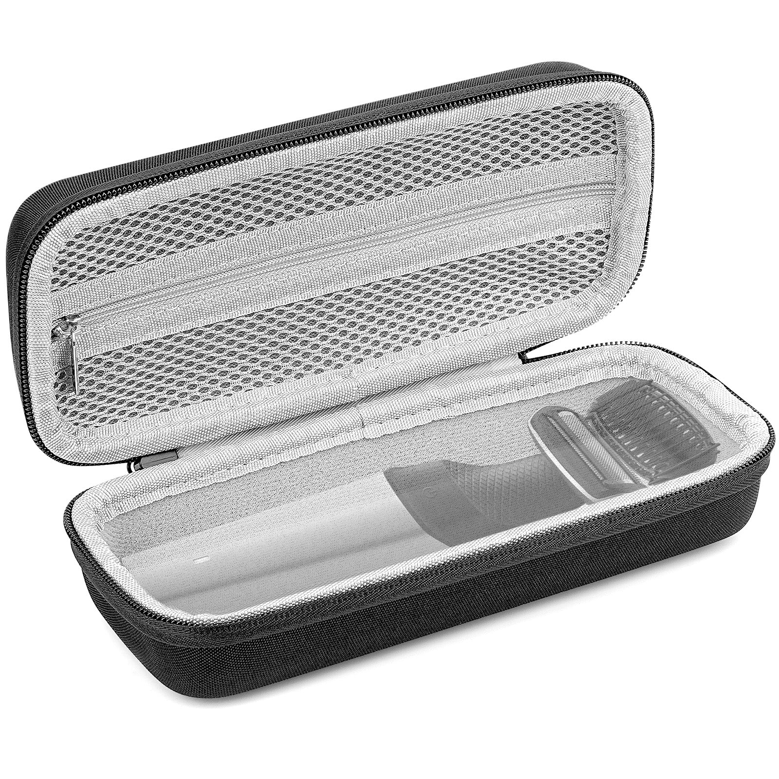 Linkidea Multi-Groomer Travel Case Compatible with Panasonic Bodygroom ER-GB42-K, ER-GC63-H, ER-SB40-K, Beard Trimmer Accessories Organizer, Portable Storage Bag (Black)