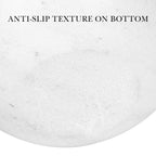 Linkidea Marble Shaving Soap Bowl, 100% Natural Marble with Interior Grooves for Maximum Lather, Heat Retaining Stone Provides a Luxurious Hot Shave Experience, Gift for Husband, Dad (White)