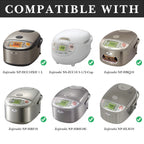 Linkidea Rice Cooker Stainless Steel Inner Pot Compatible with Zojirushi NP-HCC10XH, NS-ZCC10, NP-HBQ10, NP-HBF10, NS-ZAH10, NP-HBH10C, NP-HLH10, Dishwasher Safe, No Coating Replacement Bowl