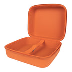 Linkidea Electric Lunch Box Carrying Case Compatible with Crock Pot, DUPASU, Aotto, LUNCHEAZE, Hard Shell Heated Lunch Box Bag with Space for Cable (Orange)