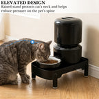 Automatic Cat Feeder Riser Stand Compatible with Petlibro PLAF005/PLAF008/PLAF103/PLAF105/PLAF203-SB, Elevated Feeding Base for Cats, 2.4in & 3.9in Height Options, Neck-Friendly