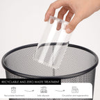 Linkidea Acrylic Safety Razor Blade Bank, Clear Blade Disposal Container for Used Double Edge Blades, Visible Fill Level, Barber & Home Use (Clear)