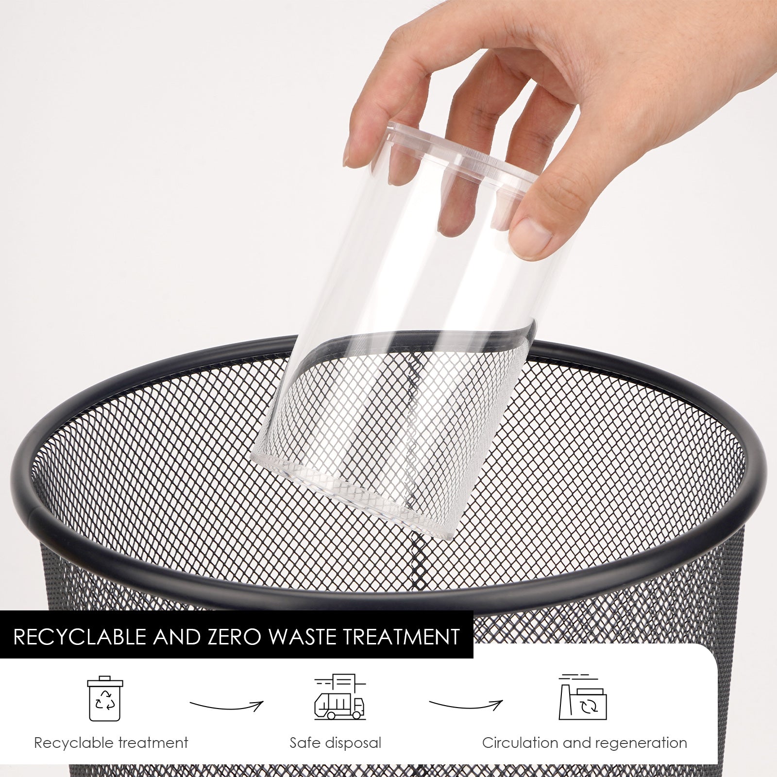 Linkidea Acrylic Safety Razor Blade Bank, Clear Blade Disposal Container for Used Double Edge Blades, Visible Fill Level, Barber & Home Use (Clear)