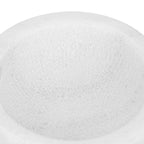 Linkidea Marble Shaving Soap Bowl, 100% Natural Marble with Interior Grooves for Maximum Lather, Heat Retaining Stone Provides a Luxurious Hot Shave Experience, Gift for Husband, Dad (White)