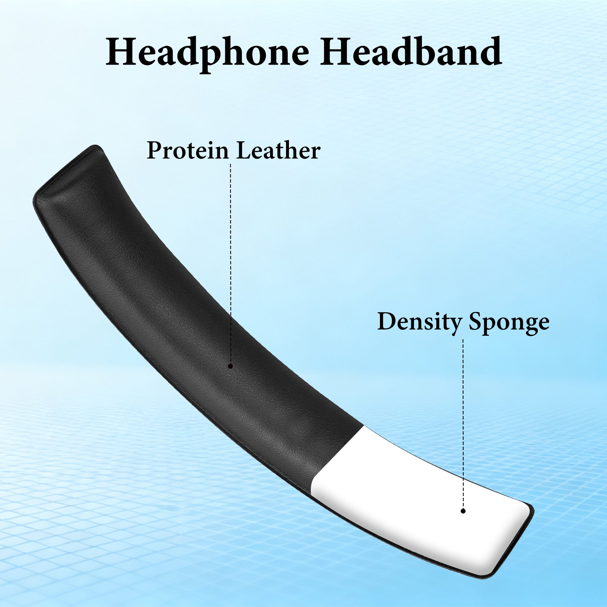 Linkidea Protein Leather Replacement Headband Compatible with Turtle Beach Stealth 700 Gen2/ Gen2 MAX Headphones (Black)