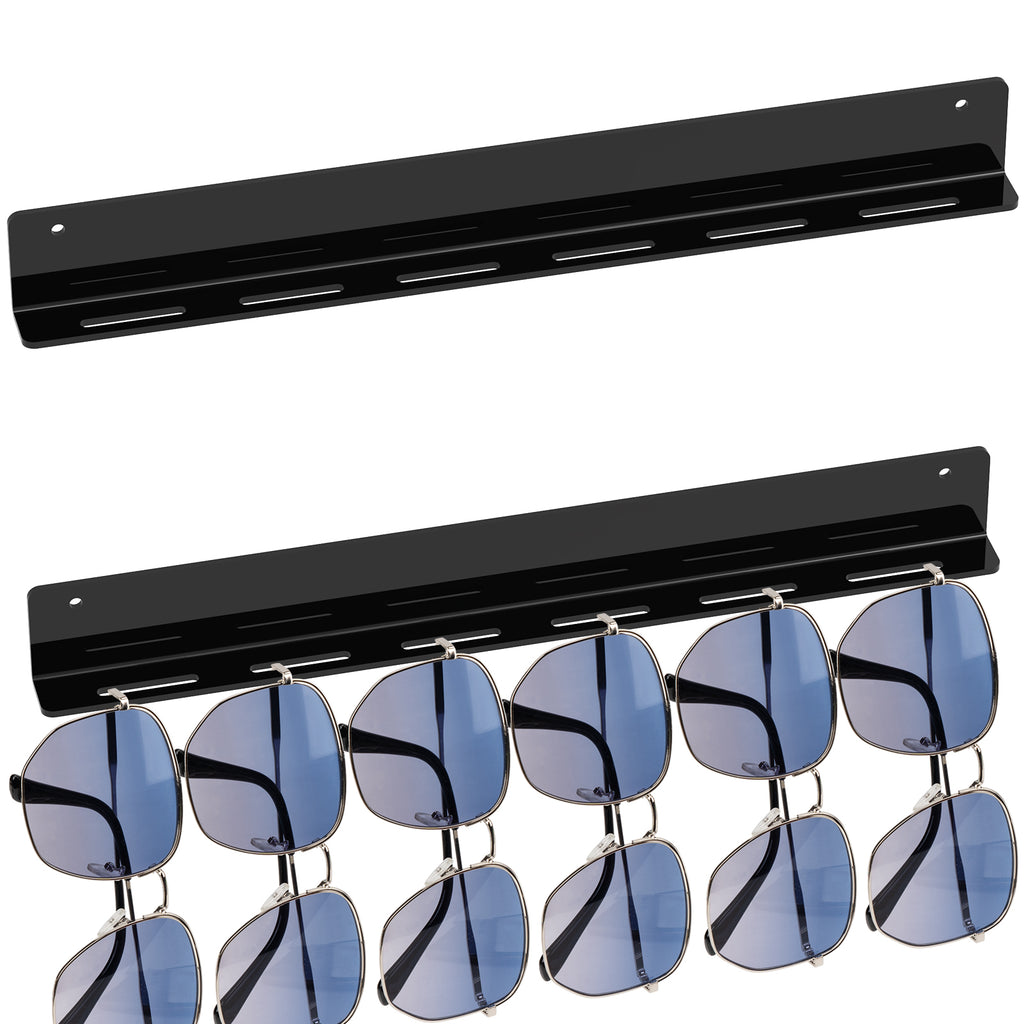 Extra Large Sunglasses Organizer Storage, 2 Pack Wall Mount Glasses Holder Sunglass Display Stand, Sun Glasses Storage Organizer Compatible with Persol PO3311S Gucci GG1434S GG1440S