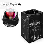 Linkidea Countertop Manual Toothbrush Holder for Bathroom, Resin Stand for Toothpaste, Vanity Organizer Compatible with Colgate ExtraClean, Oral-B CrossAction(Black)