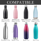 Linkidea 2 Pack Water Bottle Boot Compatible with 9oz/12oz/17oz S ORIGINAL, BJPKPK, MIRA Cascade Cola Shaped Bottles, Neoprene Bottle Bottom Bumper Protector (Black)
