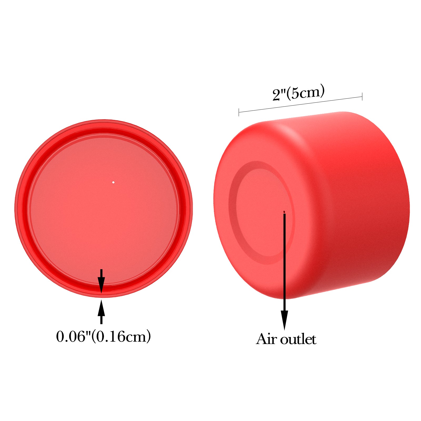 Linkidea 2 Pack Water Bottle Boot Compatible with IRON °FLASK Wide/Narrow Mouth 12oz/14oz/16oz/18oz/20oz/22oz/24oz, Silicone Bottle Bottom Sleeve Cover Bumper Protector (Red)