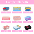 Linkidea Lunch Tote Bag, Cartoon Pattern Lunch Box Bag, Portable Reusable Lunch Box Container for Picnic or Camping, Compatible with B.Box, Sunhanny, Pedeco, QQKO, Xgxn Lunch Box (Pink)