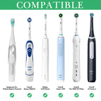 Linkidea Electric Tooth Brush Holder for Shower, Acrylic 4 Slots Countertop Organizer for Powered Toothbrush, Toothpaste, Compatible with Oral-B iO Series, Philips Sonicare, 7AM2M (Black)