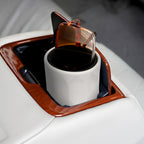 Car Cup Holder Sunglasses Stand, Extra Large Grey Soft Silicone Eyewear Organizer with Plush Lined, Sun Shades Easy Access Storage, Scratch Protection