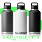 Linkidea Water Bottle Boot Compatible with YETI Rambler Bottle 64oz, Silicone Water Bottle Bottom Sleeve Cover Protector, Waterbottle Bumper (Green)