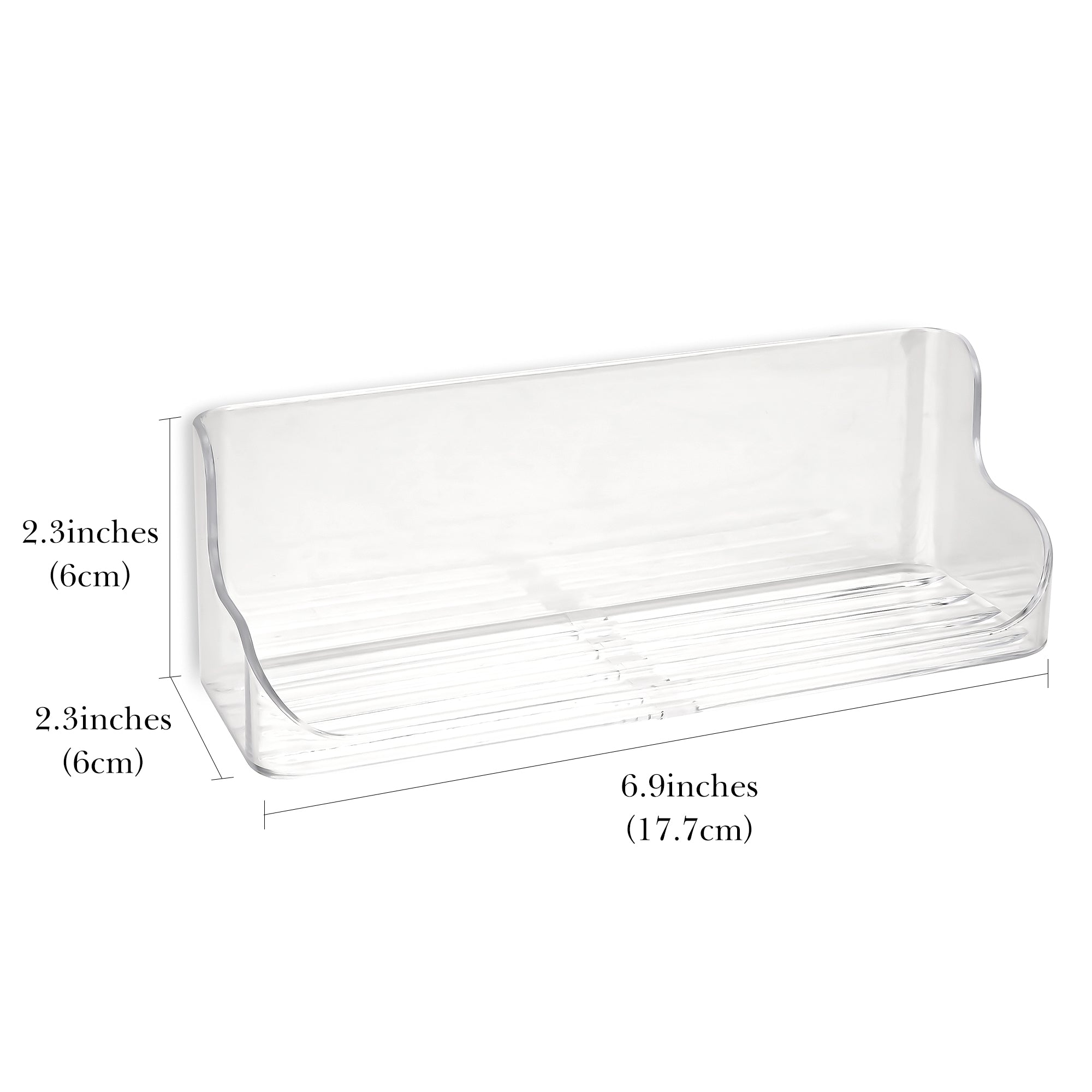Eyeglasses Holder, Wall Mount Reading Glasses Storage Organizer for Bedroom Bathroom Study (Clear)