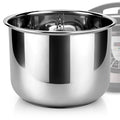 Linkidea Rice Cooker Stainless Steel Inner Pot Compatible with Instant Pot Model PPC770, PPC771, Dishwasher Safe, No Coating Replacement Bowl