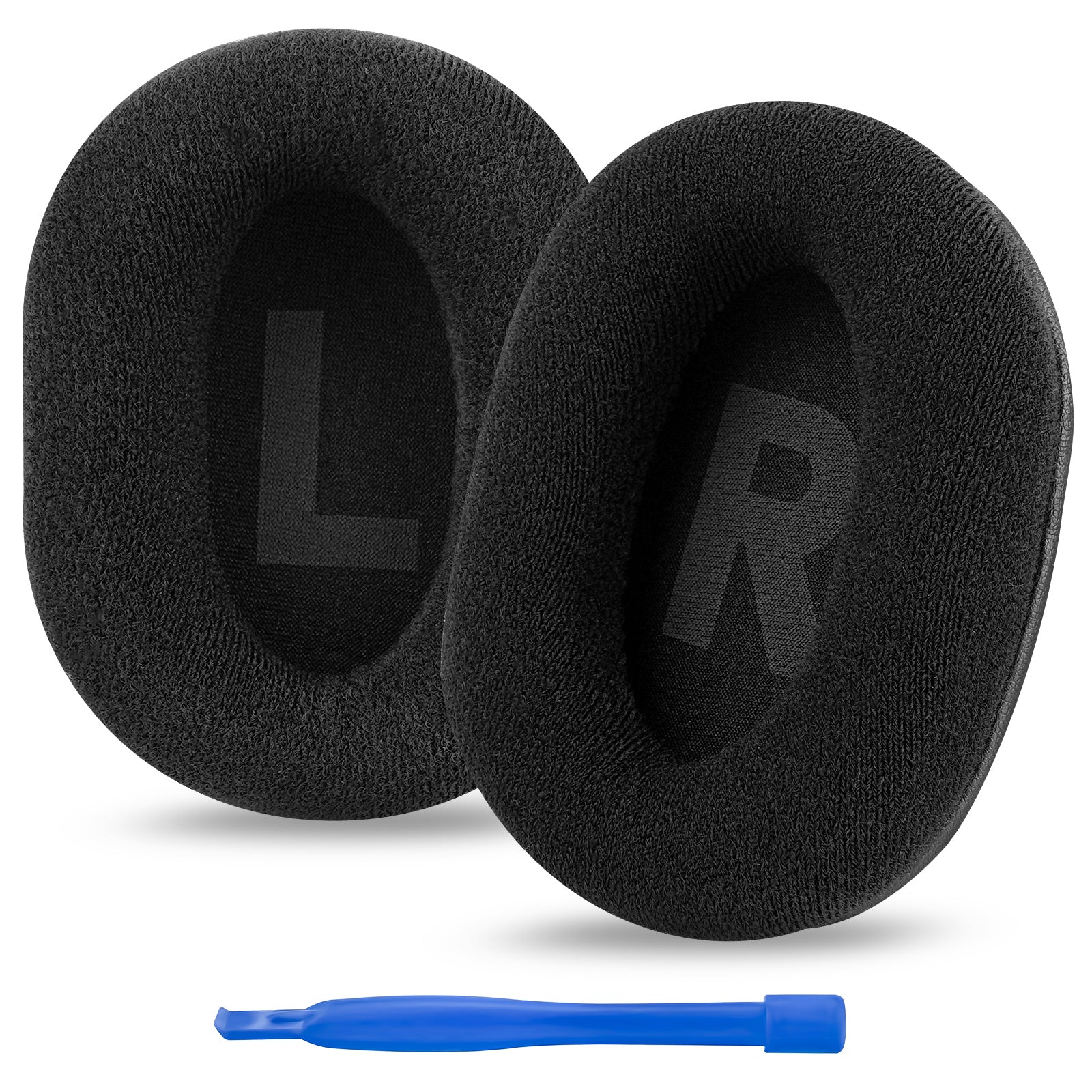 Linkidea Replacement Ear Pads for Logitech G Pro, G Pro X, G433, G233, G Pro X 2 Headphones Ear Cushions, Headset Earpads (Velour / Black)
