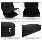 Extra Large Sunglasses Case, 5 Slot Oversized Sun Glasses Storage Bag Organizer Compatible with Gucci GG0876S GG1020S GG0595S GG1241S GG1207SA GG1267SA