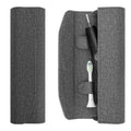 Linkidea Electric Toothbrush Travel Case with Magnetic Clasp, Portable Protective Storage Carrying Bag for Powered Brush, Compatible with Oral-B iO Series, Philips Sonicare Toothbrush (Grey)