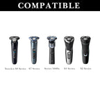 Linkidea Razor Holder for Shower Wall, Self Adhesive Electric Shaver Holder, No Drill Bathroom Organizer Compatible with Philips Norelco Shaver 1100, 2400, 3600, 3900 (Black)