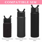 Linkidea 2 Pack Water Bottle Boot Compatible with Simple Modern Summit Collection 14oz/18oz/22oz, Silicone Waterbottles Bottom Bumper Protector (Light Pink)