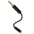 Linkidea 3.5mm Balanced Male to 2.5mm Balanced Female Audio Adapter Cable, Hi-Fi OCC Copper Cord, Compatible with Balanced Amplifiers, DACs, Headphones (16cm/6.3inch)