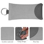 Linkidea Oversized Sunglasses Pouch, Large Frame Glasses Pouch for Sunglass, Eyeglasses Travel Bag Compatible with Rayban Aviator Titanium/Caravan Reverse/Various Brand Models (Grey)