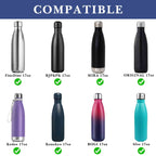 Linkidea 2 Pack Water Bottle Boot Compatible with 17oz ORIGINAL, BJPKPK, MIRA Cascade Cola Shaped Bottles, Silicone Bottle Bottom Sleeve Bumper Protector (Navy Blue)