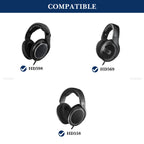 Linkidea Velour Replacement Headband Compatible with Sennheiser HD 598/ 598SE/ 598CS/ 595/ 569/ 559/ 558/ 555/ 518/ 515, Game ONE, PC360, PC373D Headphones (Black)