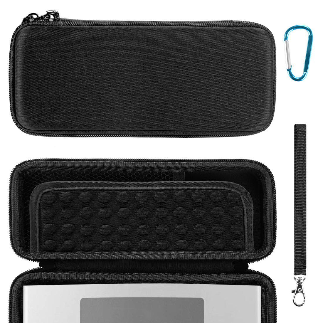 Linkidea Speaker Carrying Case Compatible with Bose SoundLink Mini 1 & 2 (I and II Gen) Case, Protective Hard Shell Travel Bag with Cable Charger Storage (Black)