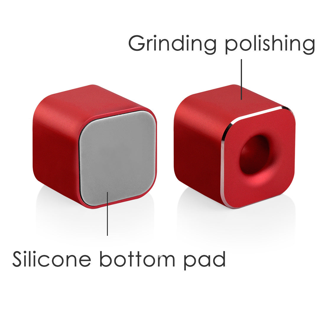Linkidea 2 Pack Mini Toothbrush Holder, Aluminum Tooth Brush Stand Razor Holders for Bathroom Vanity Countertops, Office Penholder Pencil Stand Holders Organizer (Red)