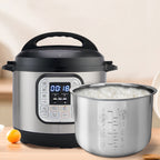 Linkidea Rice Cooker Stainless Steel Inner Pot Compatible with Instant Pot Duo 7-in-1, Dishwasher Safe, No Coating Replacement Bowl