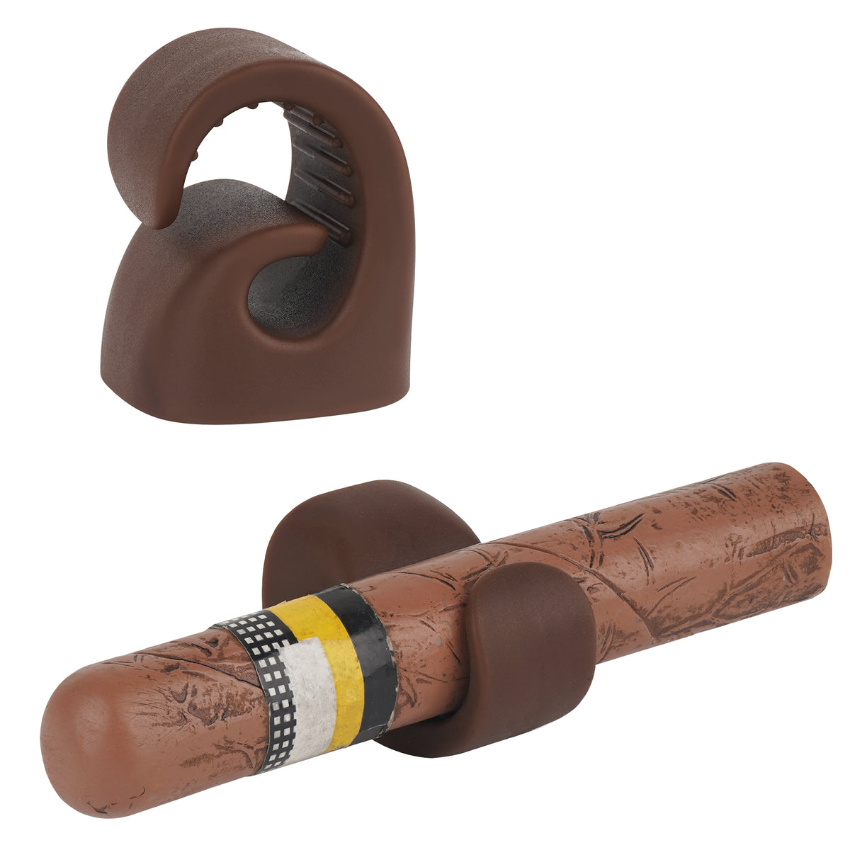 Linkidea Magnetic Cigar Holder Golf Cart Accessories, Cigar Gifts for Men, Cigar Holder Fits Golf Carts, Beach Chairs, Fishing Rods (Brown)