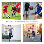 Linkidea 2 Pairs Soccer Ankle Guards, Soccer Double Side Ankle Shield Protector with Elastic Band, Ankle Padded Support Brace for Sport Stabilizing Fits to Adult (Black, Size L)