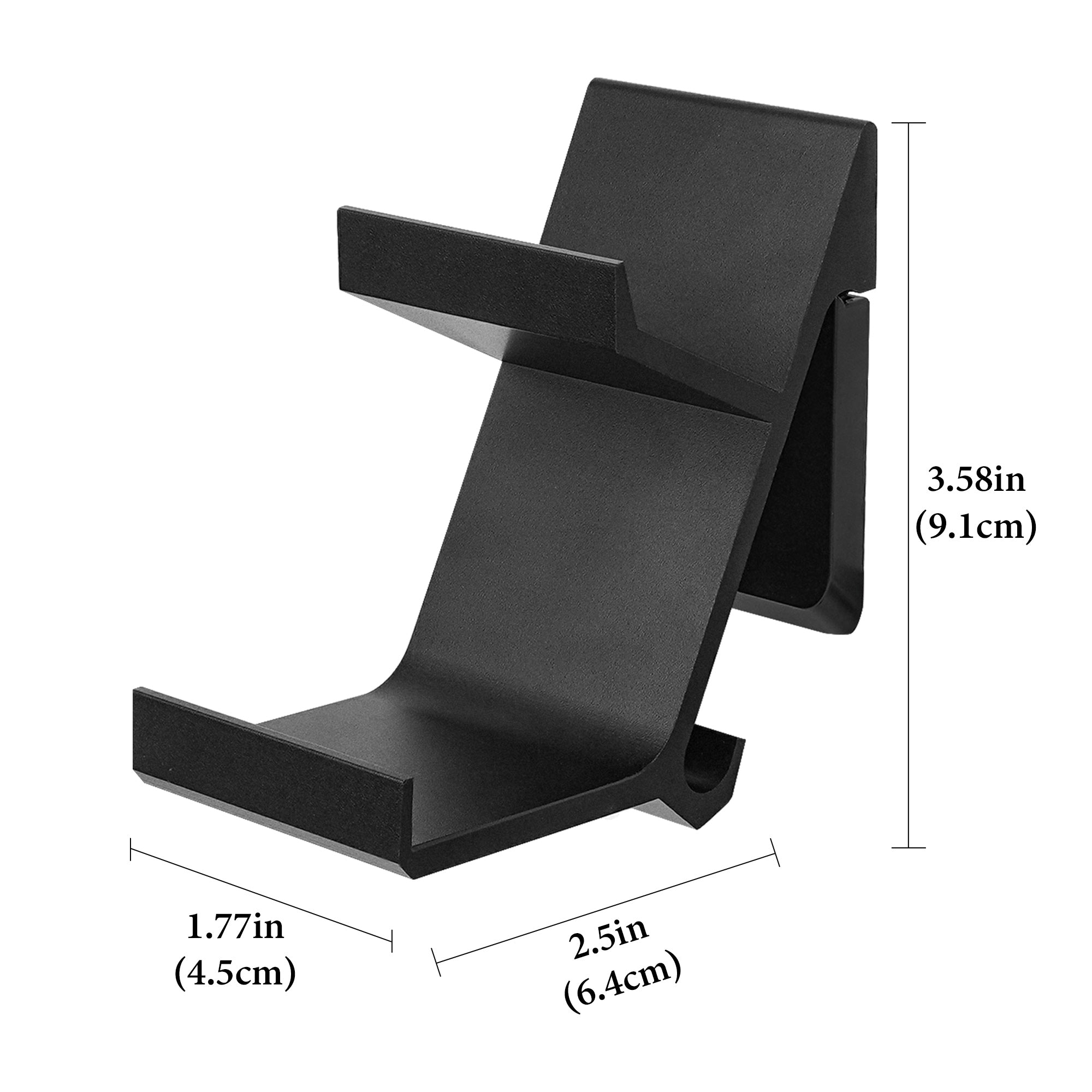 Linkidea Dual Controller Stand, Compatible with PS5 / PS4 / Xbox One / Xbox 360 / 8BitDo Pro 2, Space-Saving Game Controller Holder, Gaming Accessories Organizer (Black)