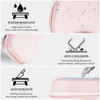 Linkidea Hard Travel Case Compatible with 8BitDo Pro 2, Ultimate and 2.4G Dual Sense Wireless Controller, Game Protective Storage Carrying Bag (Pink)
