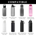 Linkidea Sports Water Bottle Carrier with Strap Compatible with Camelbak Chute Mag 50oz, Insulated Waterbottle Sling Bag Holder, Shoulder Strap with Phone Pocket (Black)