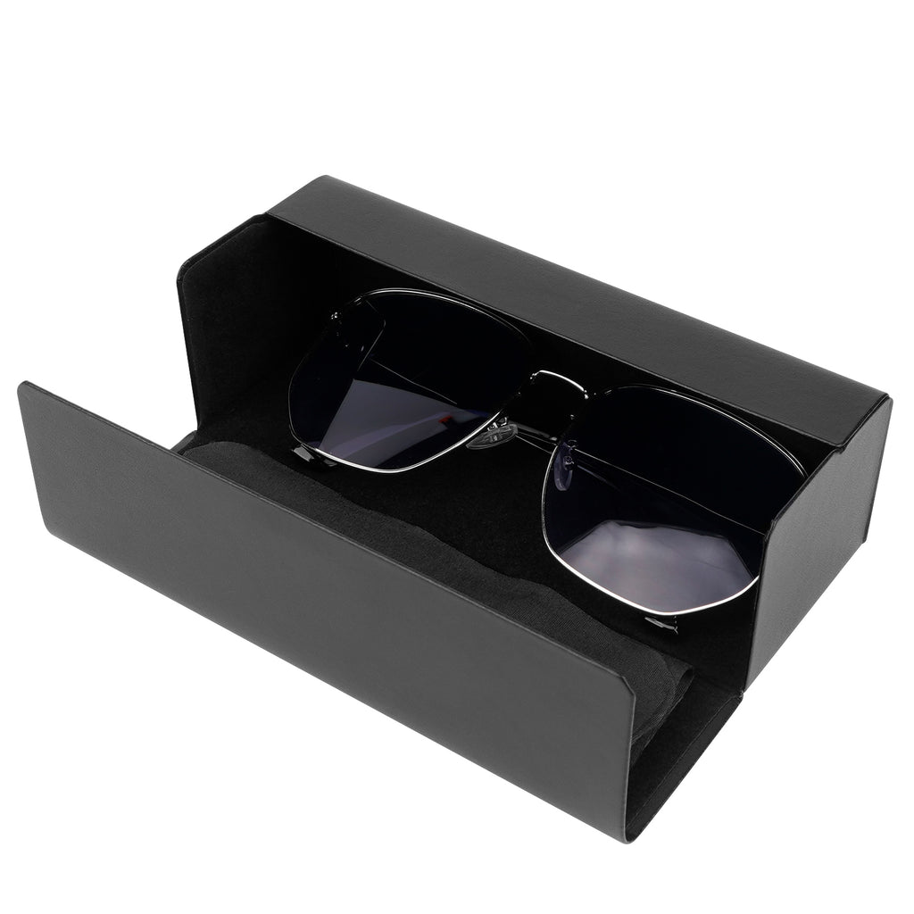 Extra Large Hard Shell Sunglasses Case, Oversized Sun Glasses Storage Organizer Compatible with DIOR Diorbay S1U Prada PR 59WS PR 63XS Gucci GG0595S GG0422S Prada PR 56YS (XXL/Black)