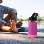 Linkidea 2 Pack Water Bottle Boot Compatible with YETI Rambler Jr. Kids 12oz, Rambler Bottle 12oz/18oz, Yonder 20oz, Silicone Anti-Slip Bottle Bottom Bumper Protector (Pink)