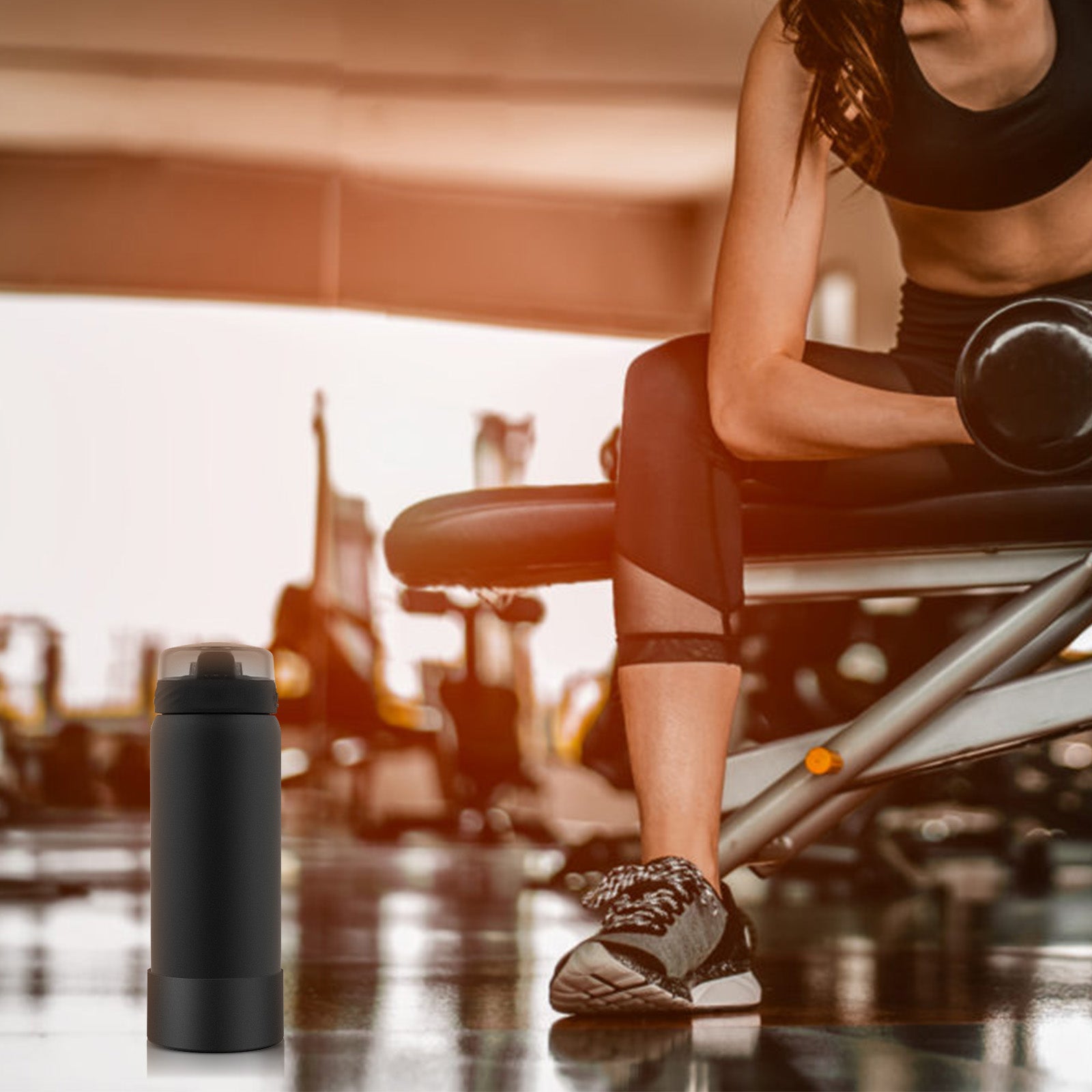 Linkidea 2 Pack Water Bottle Boot Compatible with Ello Cooper / Pop & Fill Bottle 22oz, Silicone Anti-Slip Bottle Bottom Sleeve Bumper Protector (Black)