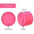 Linkidea 2 Pack Water Bottle Boot Compatible with Hydro Flask Wide Mouth 12oz/14oz/16oz/18oz/20oz, Silicone Bottle Bottom Sleeve Bumper Protector (Pink)