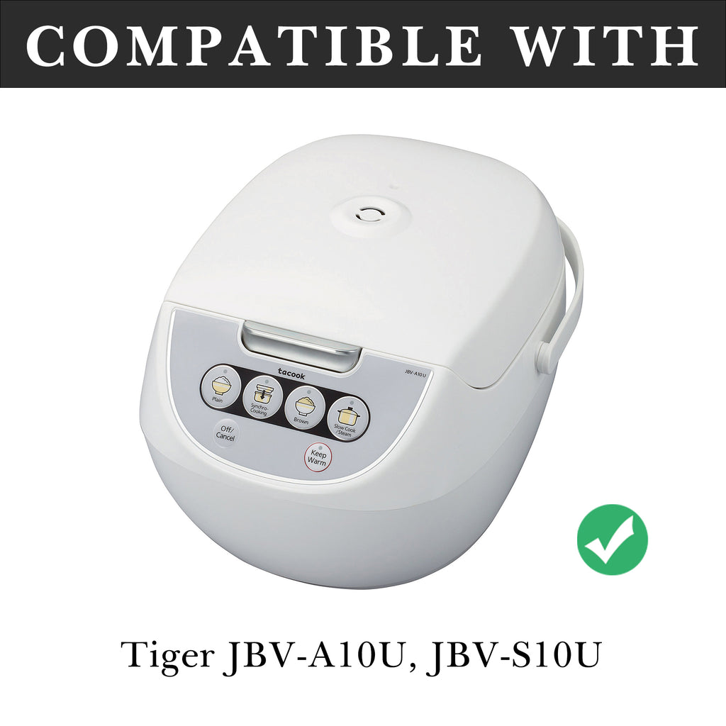 Linkidea Rice Cooker Aluminum Alloy Inner Pot Compatible with Tiger JBV-A10U, JBV-S10U Dishwasher Safe, Replacement Bowl