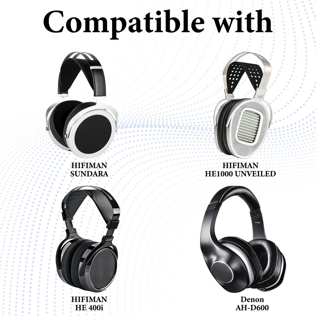 Linkidea Upgrade 6N Audio Cable for HIFIMAN Edition XS, SUNDARA, Arya, HE400SE, Ananda, Denon AH-D7200 Headphones, 3.5mm to Dual 3.5mm Male Replacement Headphones Cord (4.9ft/1.5m)